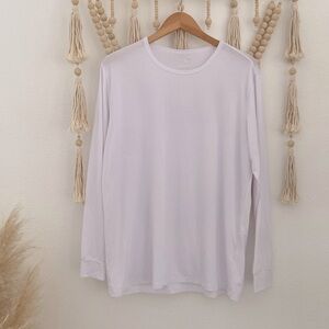 Mens 32 degrees white long sleeve crew neck tee shirt under layer winter warm xl